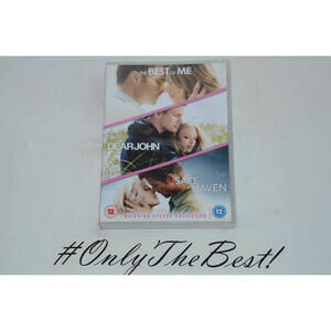 SHELF220 DVD~Nick Sparks Collection,Best of Me,Dear John,Safe Haven, region 12